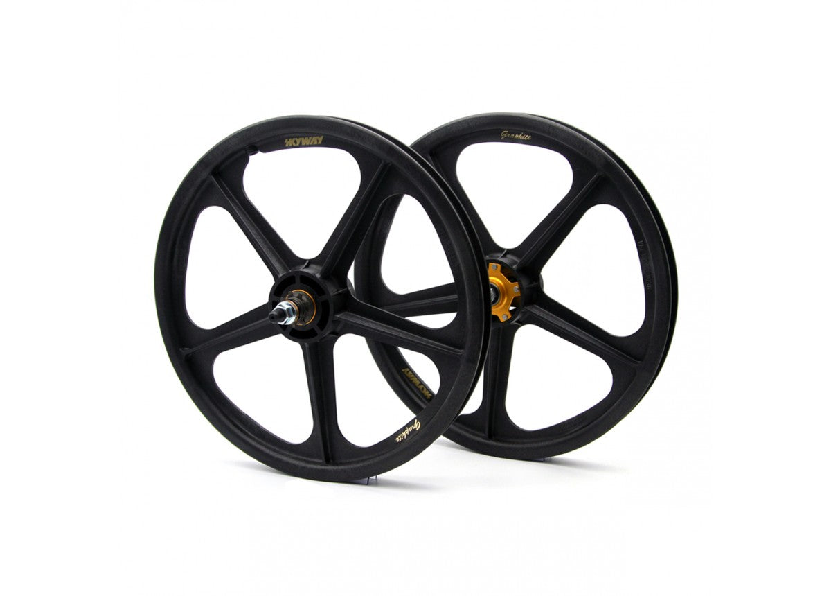 Skyway Wheel Set-tuff Graphite 9T-GOLD-20 Inch
