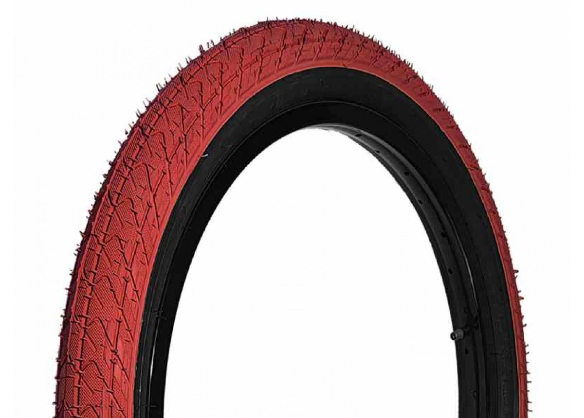 DRS BMX Tyre-arrow FS-20 X 2.25-RED/BLACK Wal 20 X 2.25 Inch Red/black Wall
