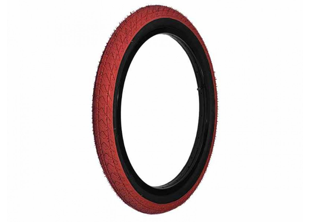 DRS BMX Tyre-arrow FS-20 X 2.25-RED/BLACK Wal 20 X 2.25 Inch Red/black Wall