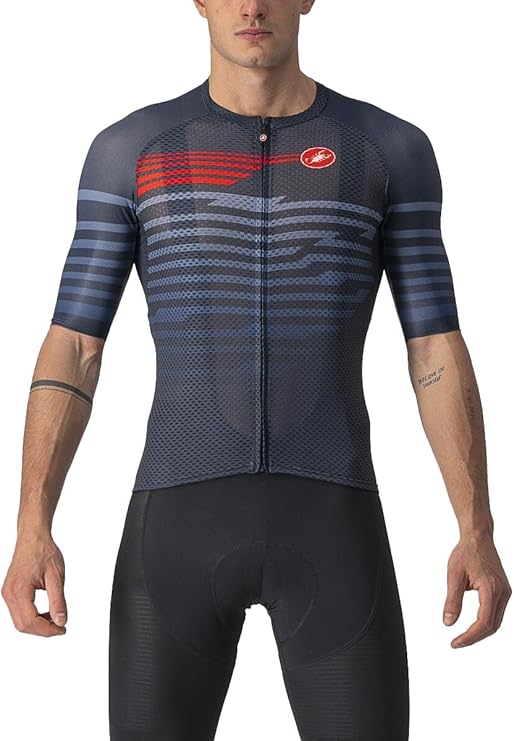 Castelli Climber's 3.0 SL SS Jersey Savile Blue/red