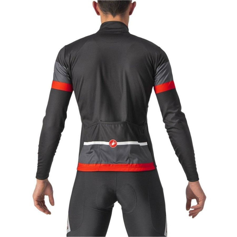 Castelli Passista Jersey Light Black/dark Gray-red M