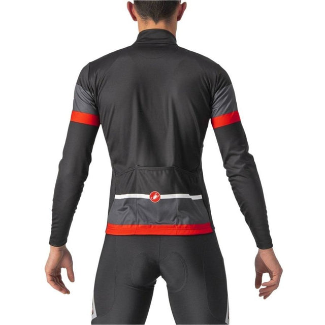 Castelli Passista Jersey Light Black/dark Gray-red M