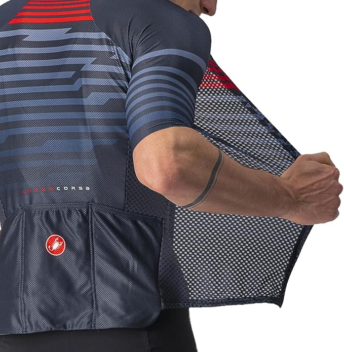 Castelli Climber's 3.0 SL SS Jersey Savile Blue/red