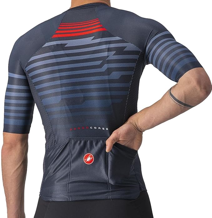 Castelli Climber's 3.0 SL SS Jersey Savile Blue/red