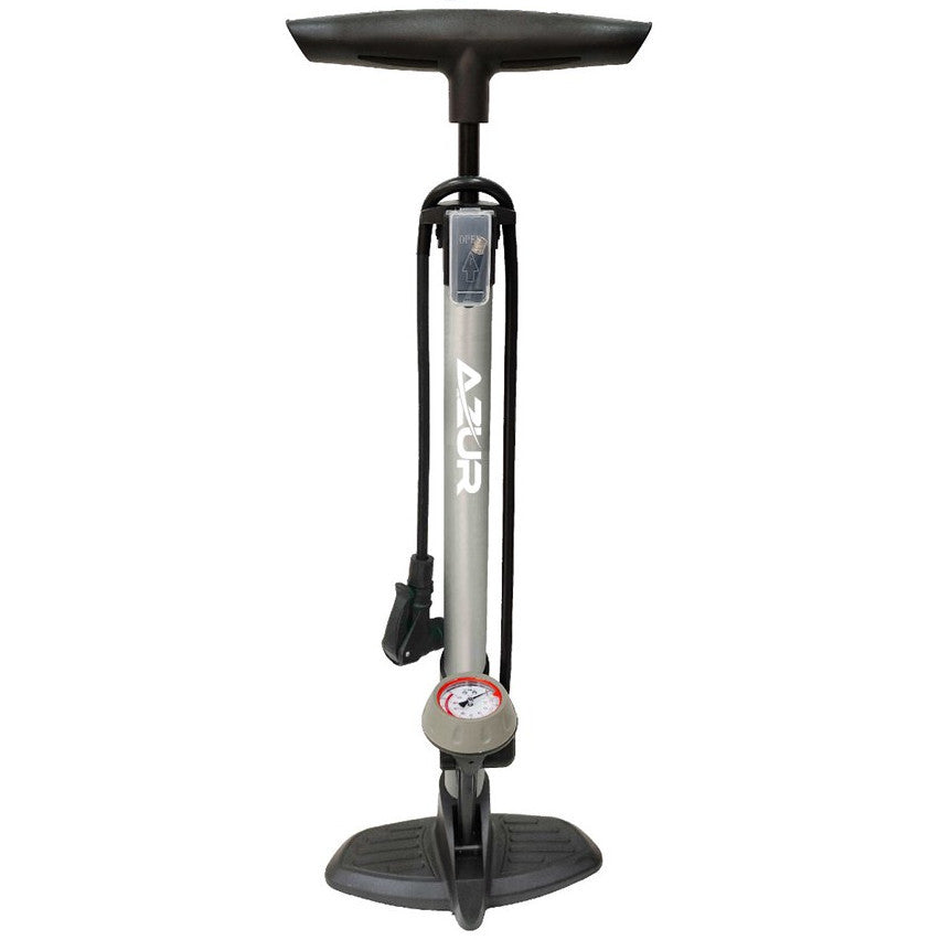 Azur Floor Pump SP60 Silver