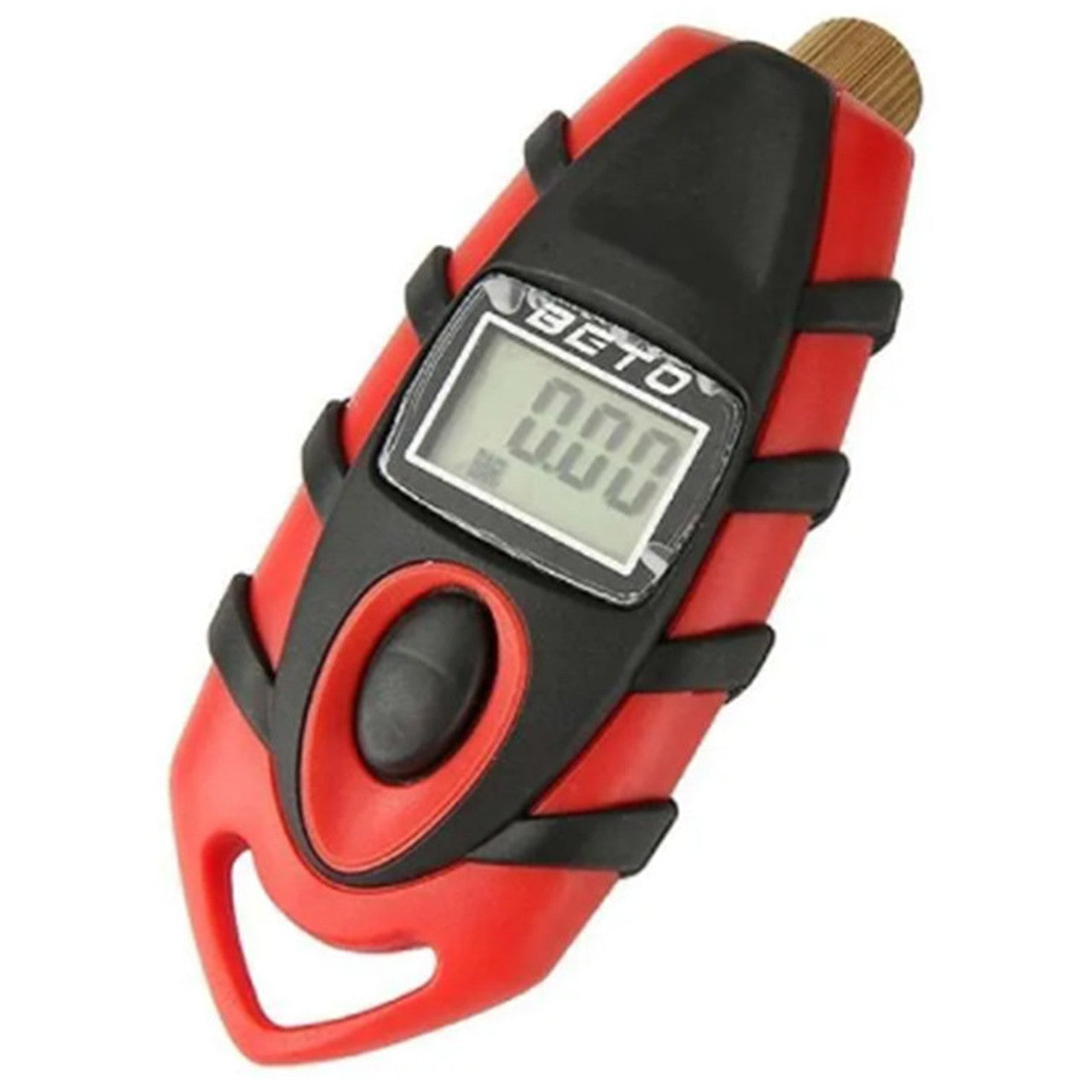 Beto Tyre Pressure Gauge - Presta Schrader Valve - Red