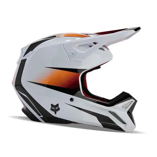 Fox V1 Flora Helmet, White black