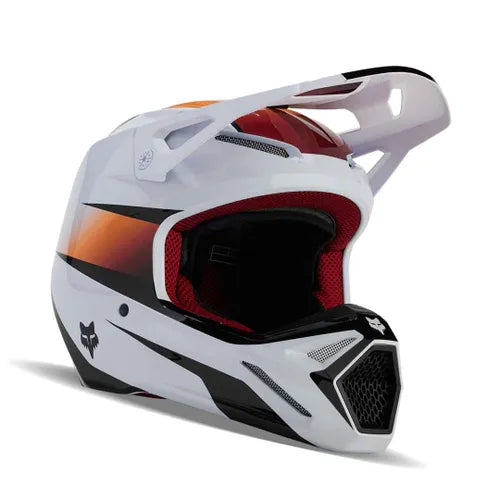 Fox V1 Flora Helmet, White black