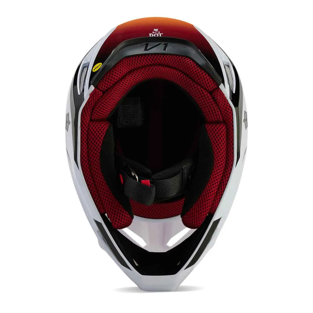 Fox V1 Flora Helmet White/black