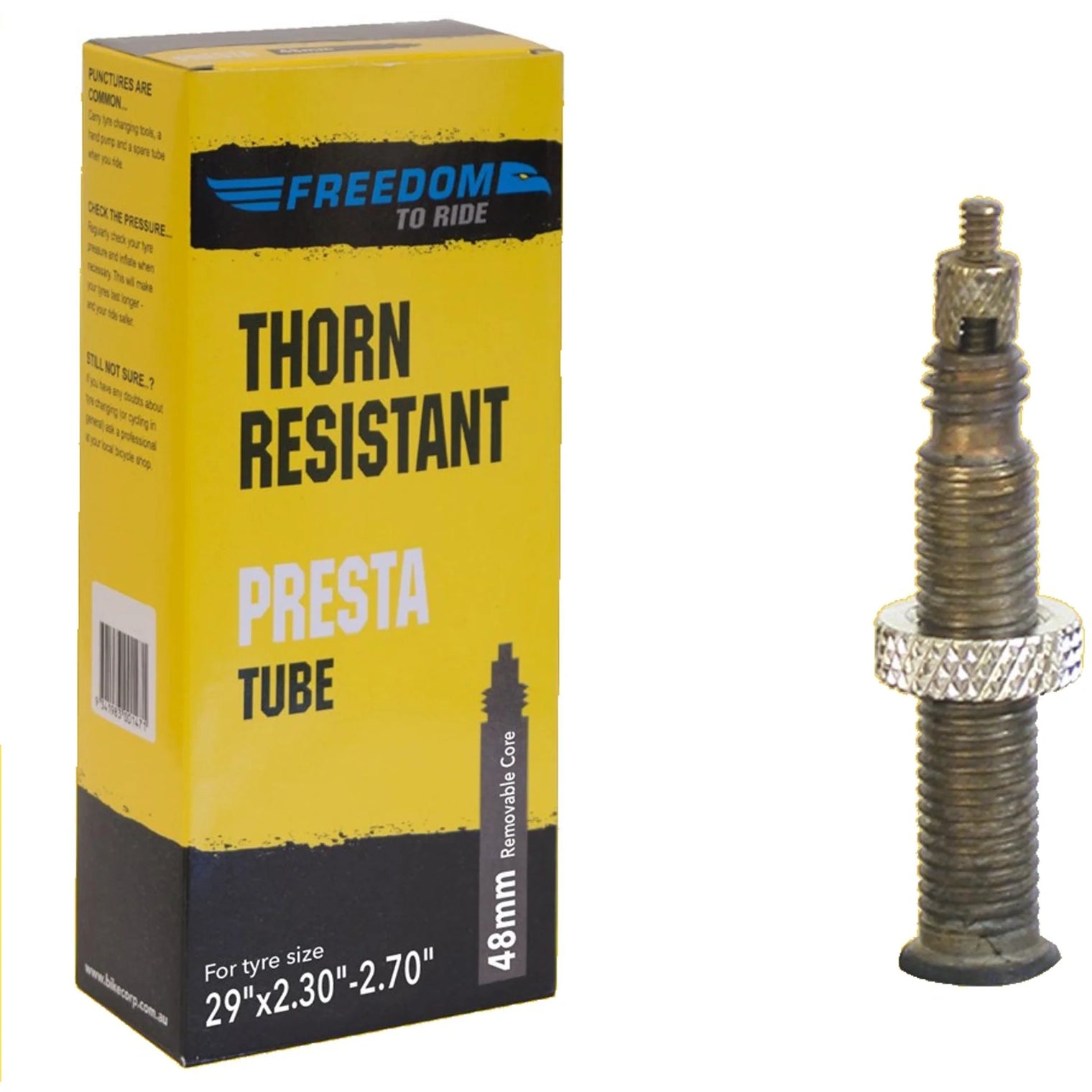 Freedom Tube 29 X 2.30/2.70 Thorn Resistant 48MM Presta RC