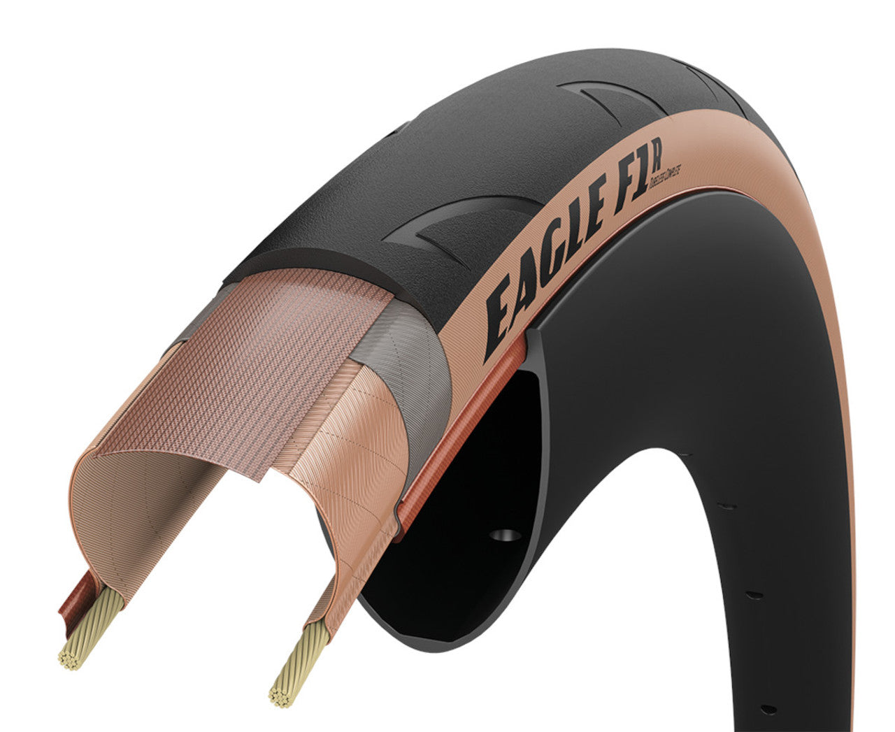 Goodyear Eagle F1 R Tubeless Complete 700X25 Tan - Folding