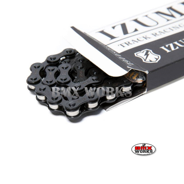 Izumi CHAIN-MASH-BMX-1/2 X 1/8 X 116L-BLACK/SILVER