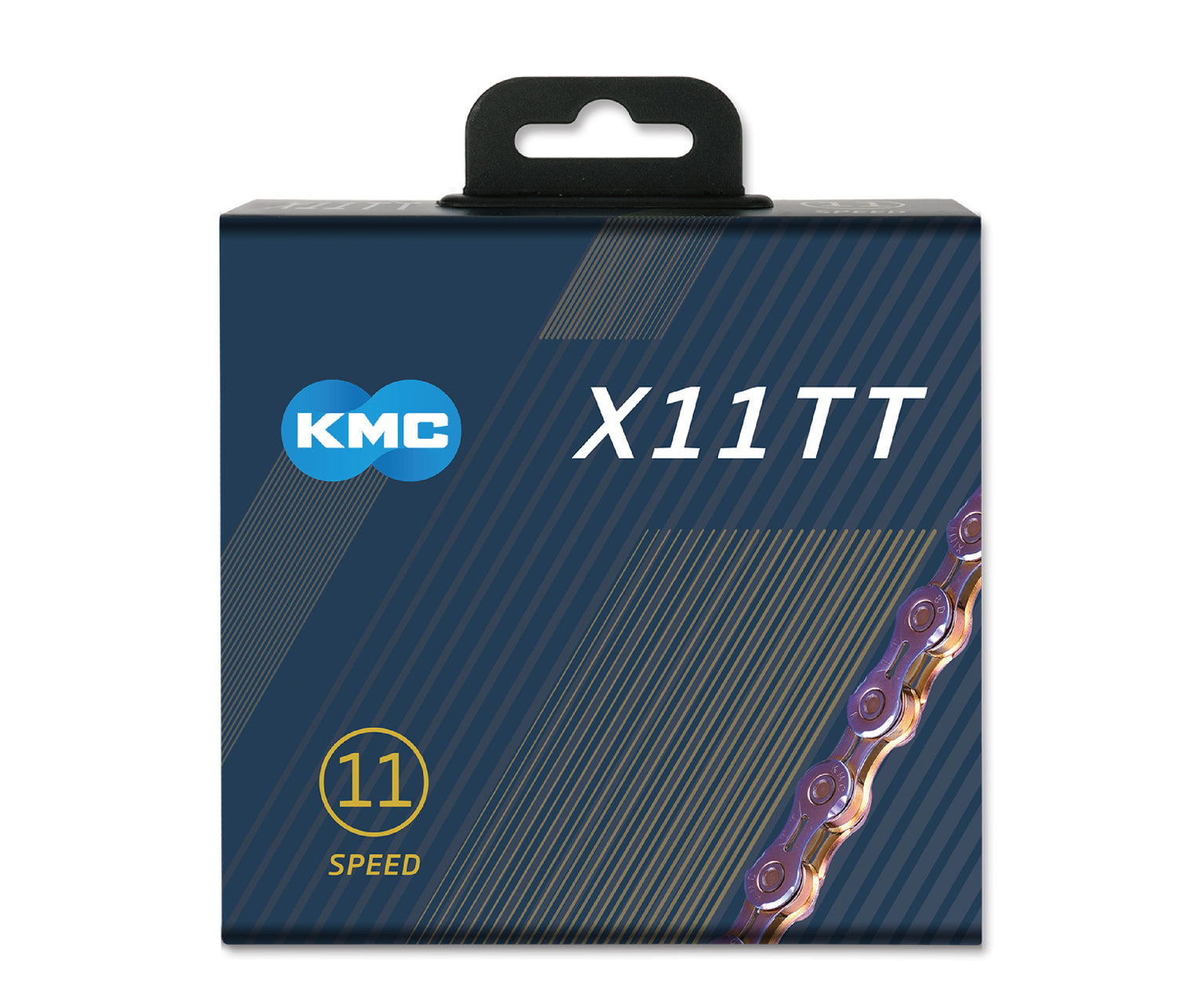 KMC Chain - X11TT 11 Speed 1/2 INCH X 11/128 INCH 118L Neo Chrome