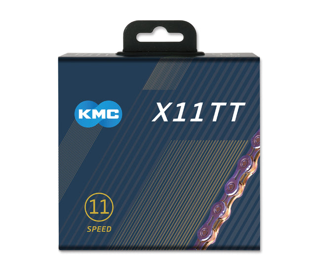 KMC Chain - X11TT 11 Speed 1/2 INCH X 11/128 INCH 118L Neo Chrome