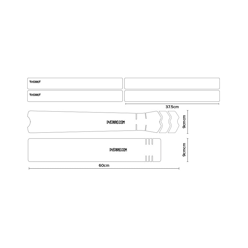 Dyedbro Frame Protection Wrap Zebra