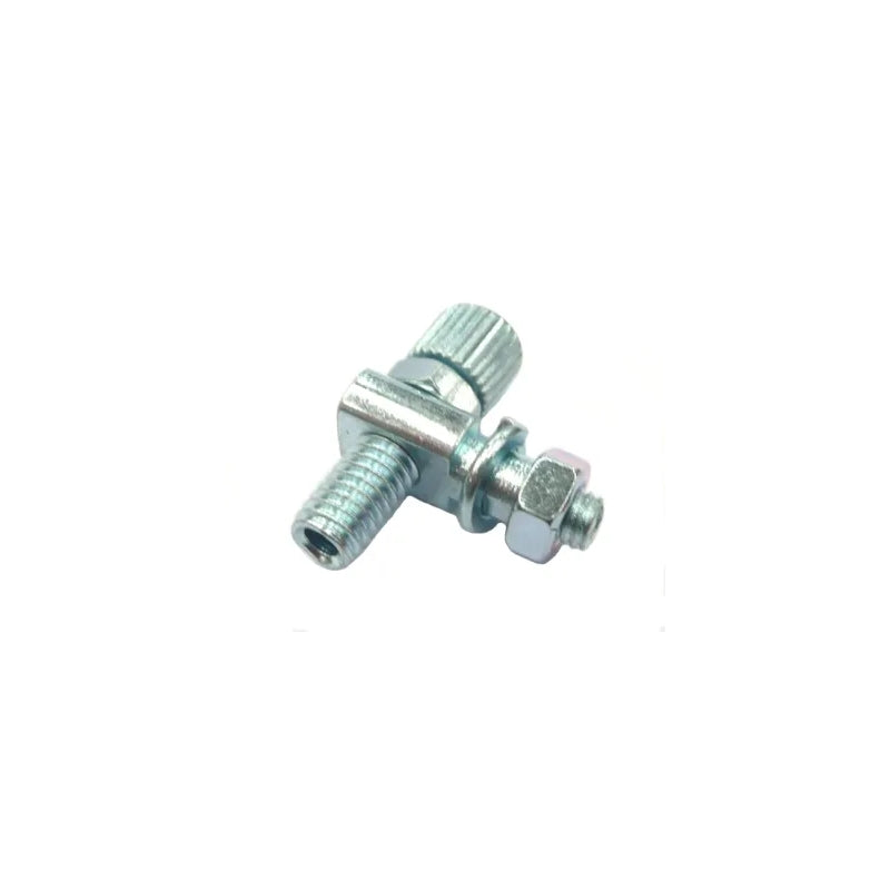 Brake Cable Adjusting Set M5 Steel Silver Barrel