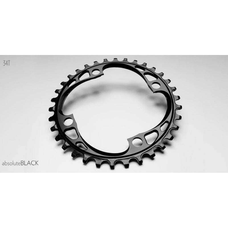 Absolute Black Premium Round 104BCD Chainring