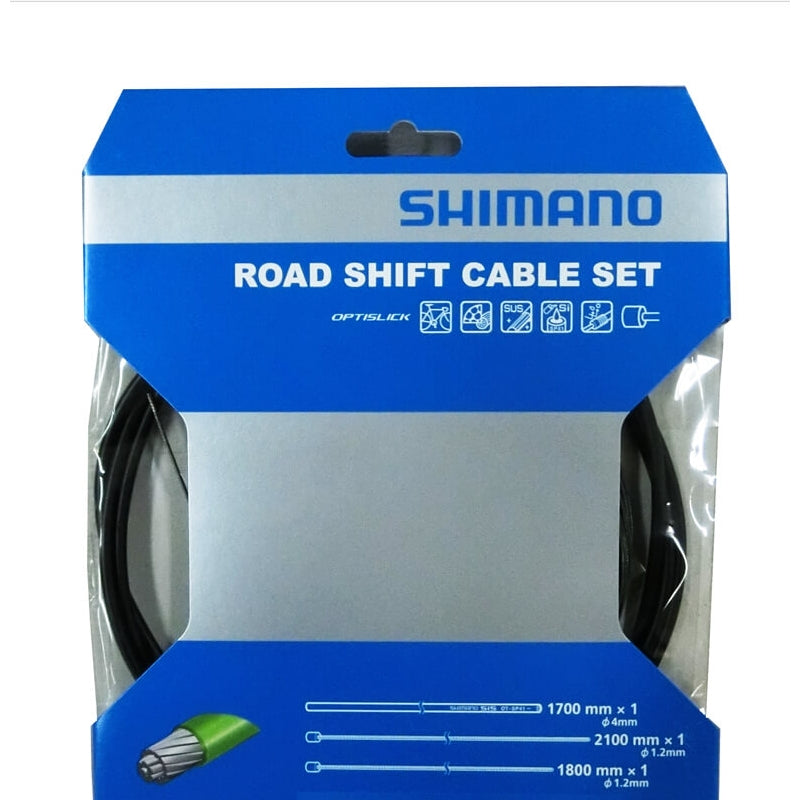 Shimano ST-5800 Shift Cable Set Optislick 1200MM X 2 Inner & Outer Cables W/caps