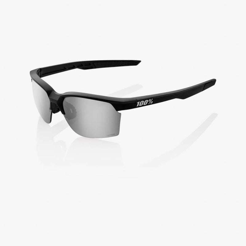 100% Sportcoupe - Matte Black - Hiper Silver Mirror Lens