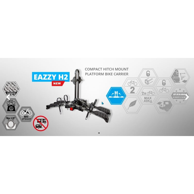 Buzzrack Eazzy H2 Hitch 2 Bike Platform Rack