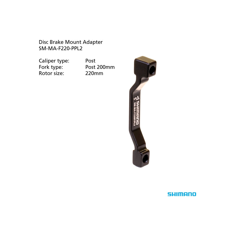Shimano SM-MA-F220-P/PM Adapter 220MM Caliper: Post Mount: Post 203MM