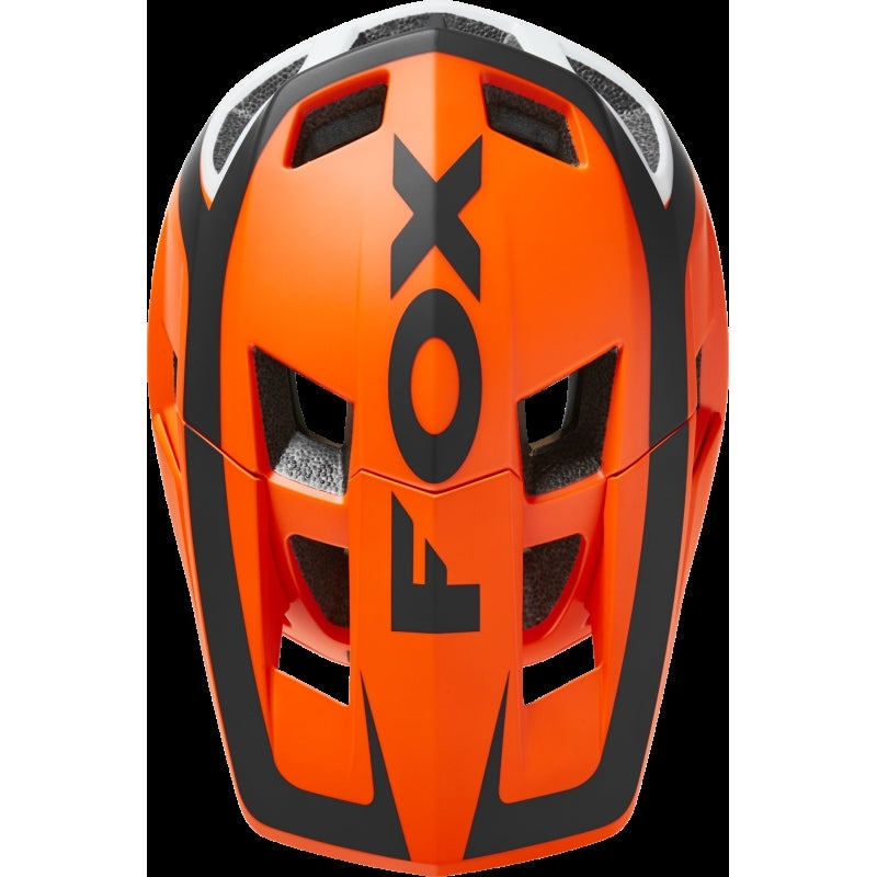 Fox Dropframe Pro Helmet Dvide, Flo Orange