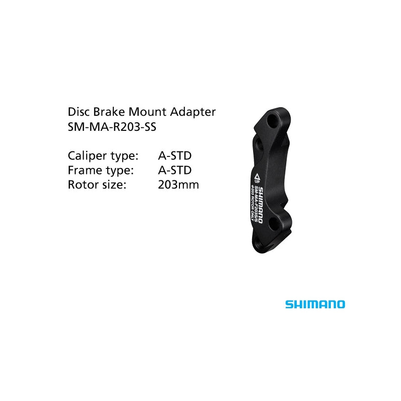 Shimano SM-MA-R230-SS Adapter 203MM Caliper: A-std Front Mount: A-std