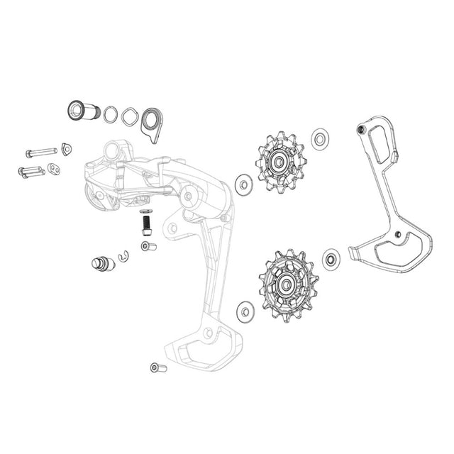 Sram Force Axs Rear Derailleur Inner Cage With Screws