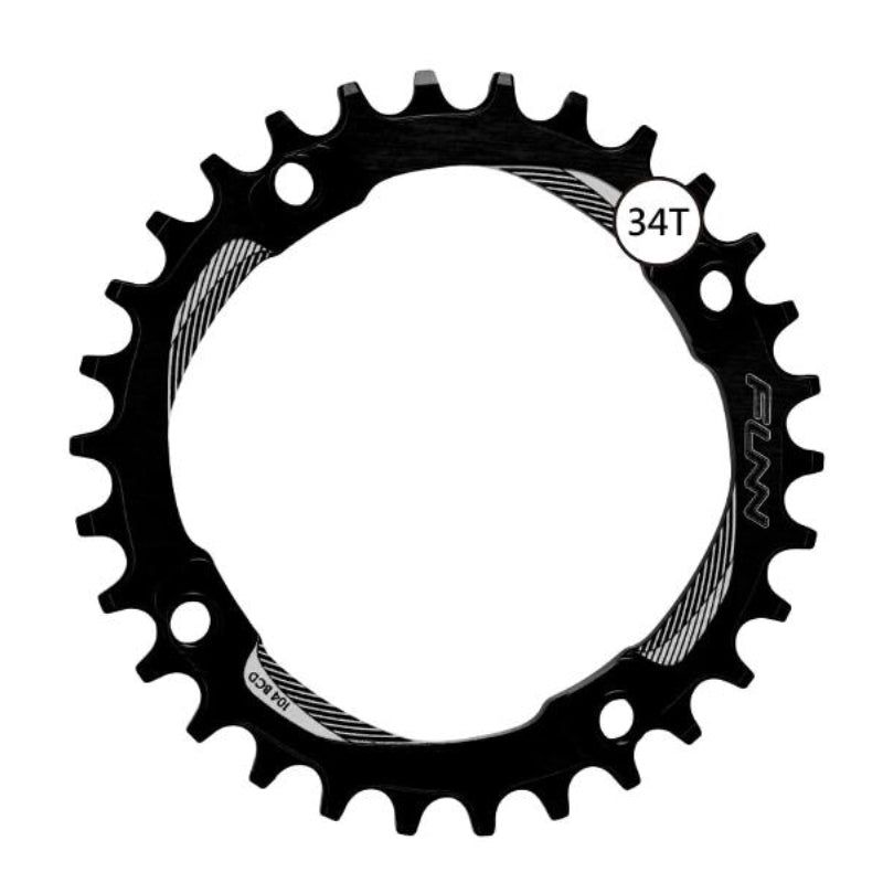 Funn Solo Chainring Blk 34T 104 Bcd