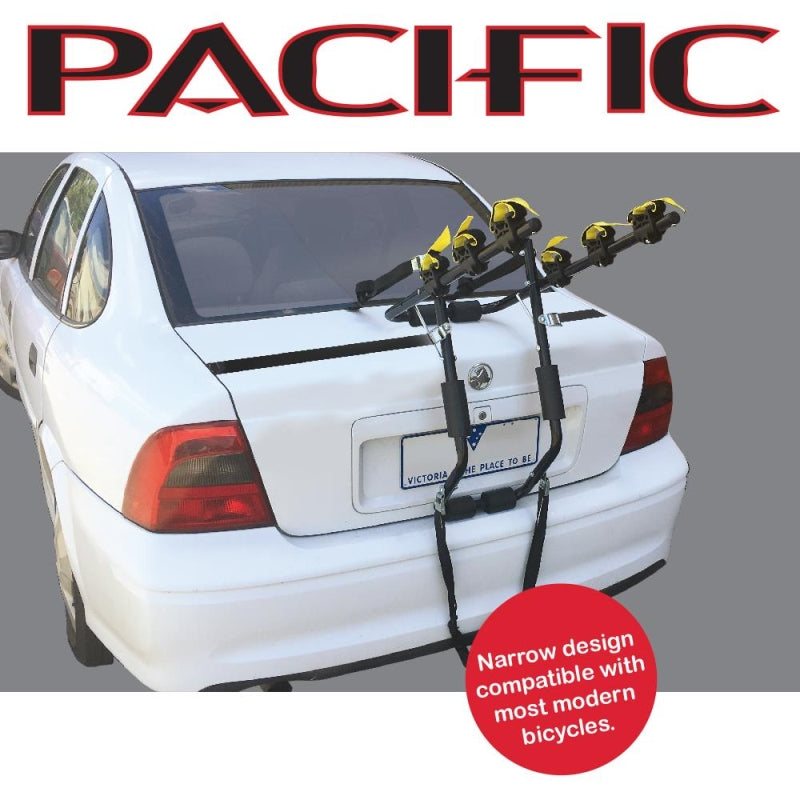 Pacific Bike Rack Rear Strap Mount 3 Bike Narrow