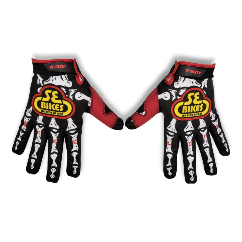 SE Bikes Gloves SE Bikes X Crushed Skeleton Bike Life V2