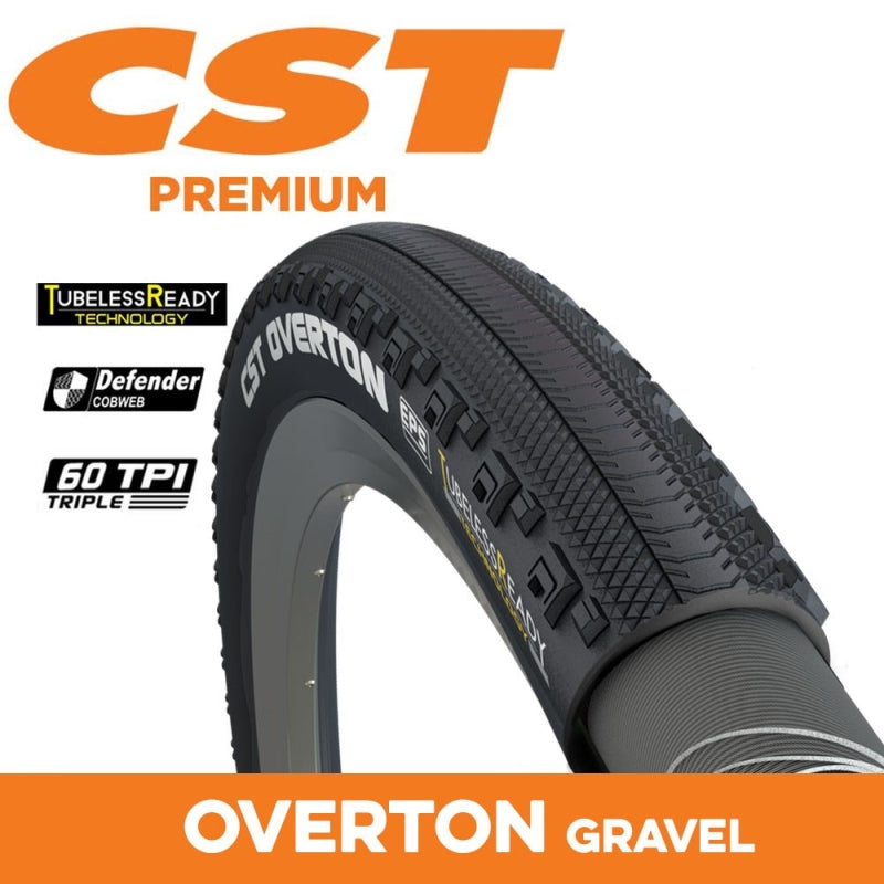 CST Tyre Overton CRD-01 Gravel - 700 X 45 - Folding Eps 60 Tpi - Dual Compound - Tubeless Ready