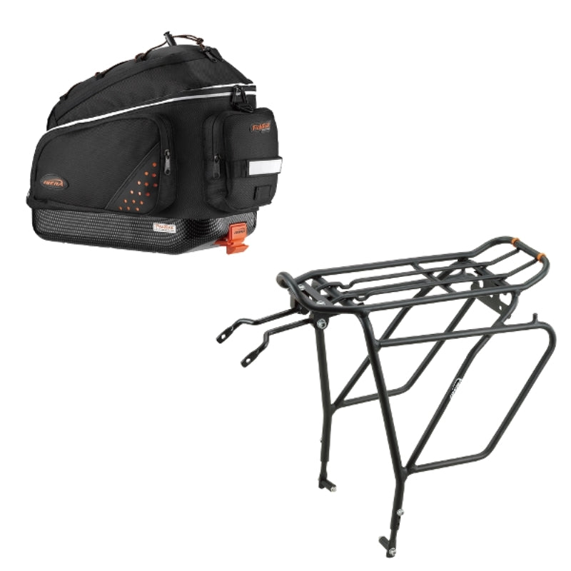 Ibera Pannier Rack & Bag Combo Set - IBRA5/IBBA11