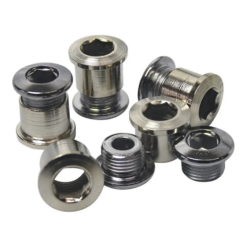 Chainring Bolt Kits Strongscrew For Double Messenger (5 Arms) Steel Silver