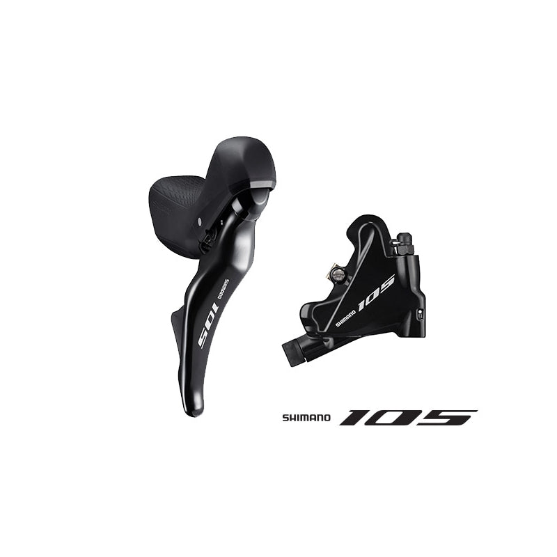Shimano 105 ST-R7025 STI Lever L.h With BR-R7070 Rear Disc Brake Hydraulic / Mechanical Shift