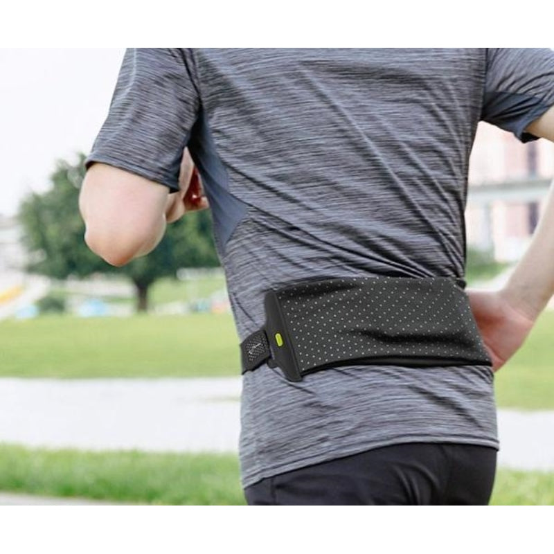 Bone Head Bone Run Tie Belt - Large - Fits Smartphone 4-7.2 Inch - Black