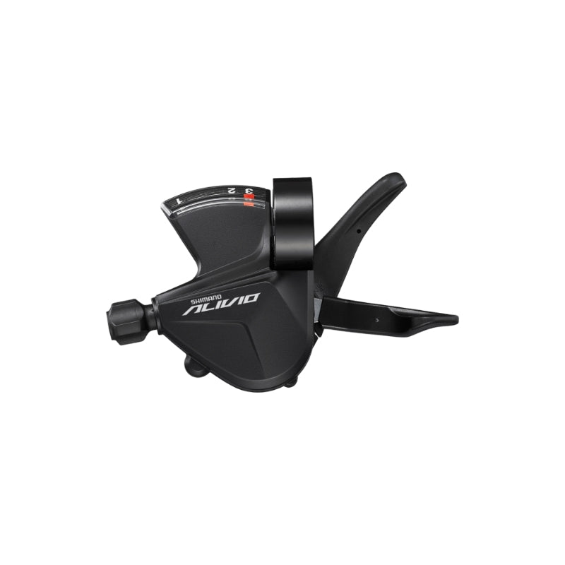 Shimano Alivio SL-M3100 Shift Lever - Left 3-SPEED Rapidfire Plus With Optical Gear Display