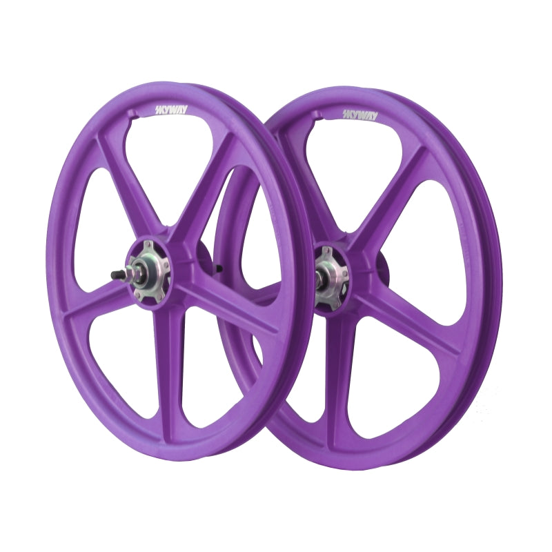 Skyway Tuff II 5 Spoke Silver Rivet 20 Inch Wheelset