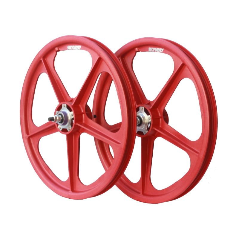 Skyway Tuff II 5 Spoke Silver Rivet 20 Inch Wheelset