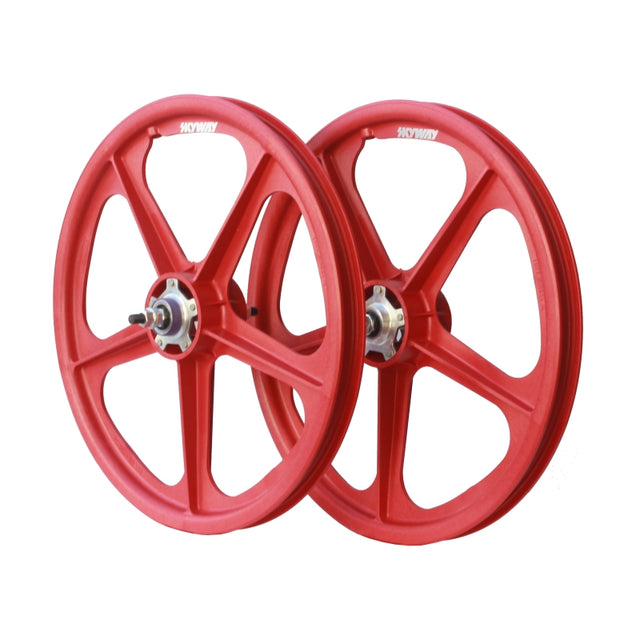 Skyway Tuff II 5 Spoke Silver Rivet 20 Inch Wheelset