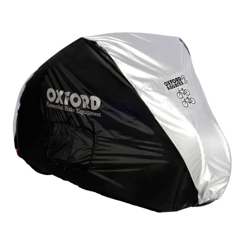 Bike Cover - Oxford Aquatex - Outdoor Cover Elasticated Bottom Lightweight Waterproof Design For 2 B