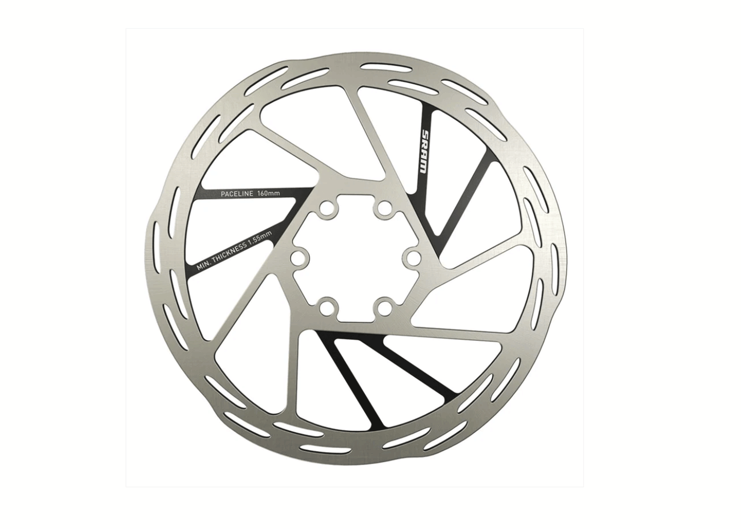 Sram DB Rotor/bolts Paceline 160 RO Rotor Paceline 160MM (includes Steel Rotor Bolts) Rounded