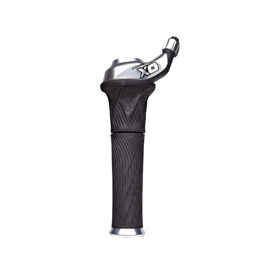 Sram SL X0 Slv Grip Set 3X10 Shifter X0 Grip Shift Set 3X10 Silver Lockon Stationary Grip N