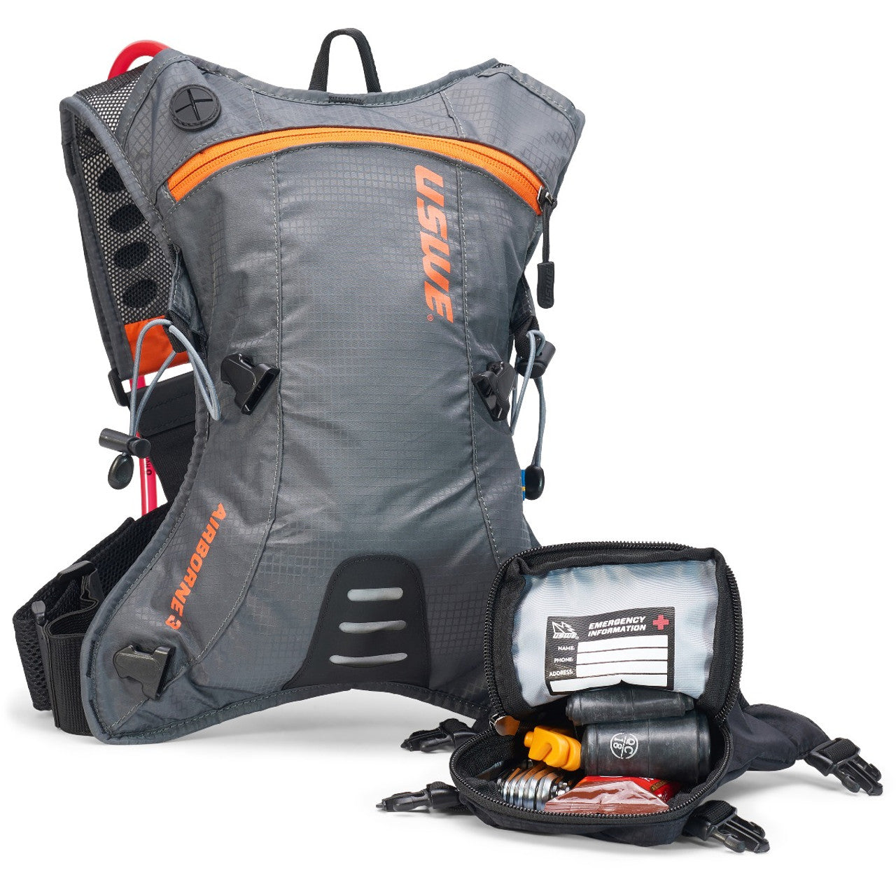 Uswe Airborne 3L MTB Hydration Pack Gray/orange