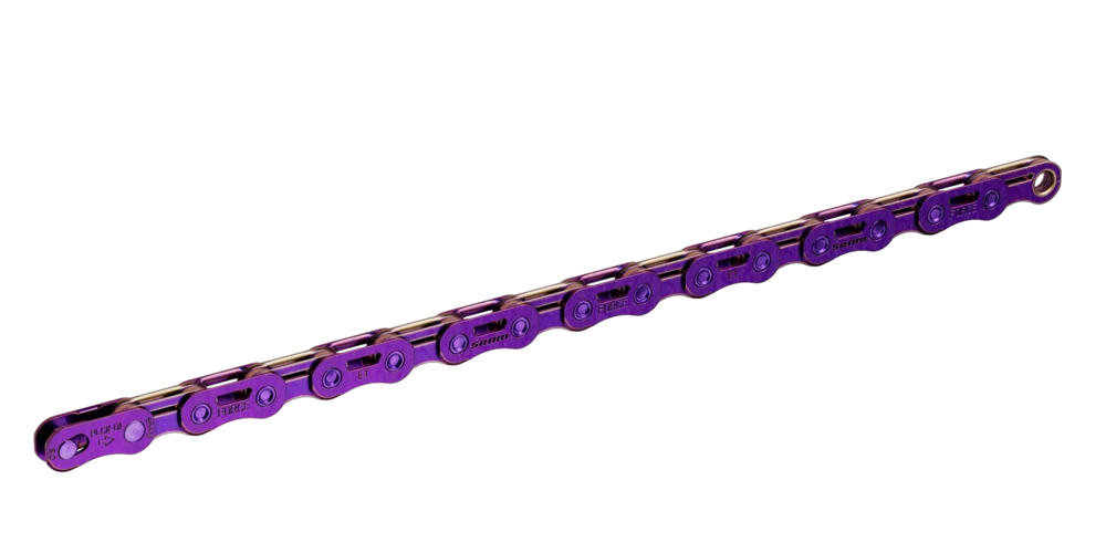 Sram Force E1 Flattop Chain - Purple - 126LINKS With Powerlock - 12/13 Speed
