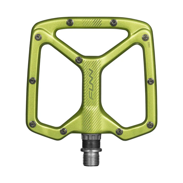 Funn Python V2 Flat Pedals Green
