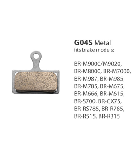 Shimano BR-M8000 Metal Pads & Spring G04S W/split Pin