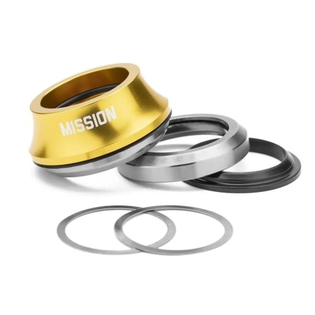 HEADSET MISSION BMX TURRET INTEGRATED SEALED GOLD
