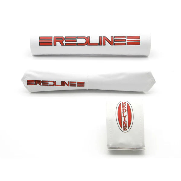 Redline Pad Set-mx V Bar-wrap Around-white 3 Piece
