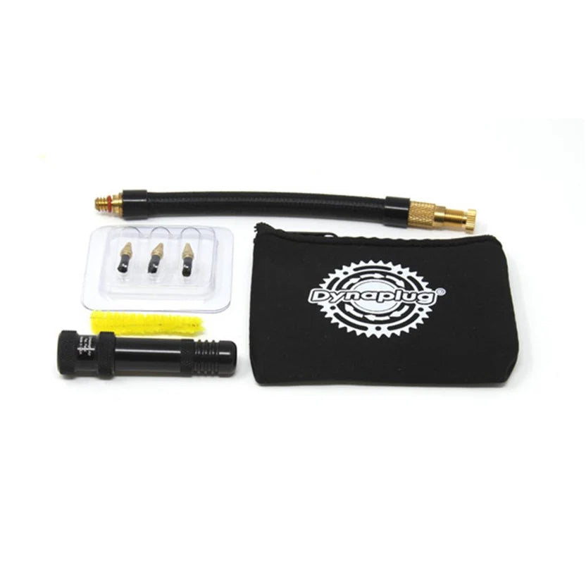 Dynaplug Air Road - Black W/ Pouch & Hose - Smaller Plugs Road Specific - 2